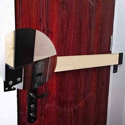 OEM Custom Black Powder Coated Stamping Metal U Shape Door Barricade Brackets รางประตูแบบสแตมป์สีดําแบบสแตมป์โลหะ