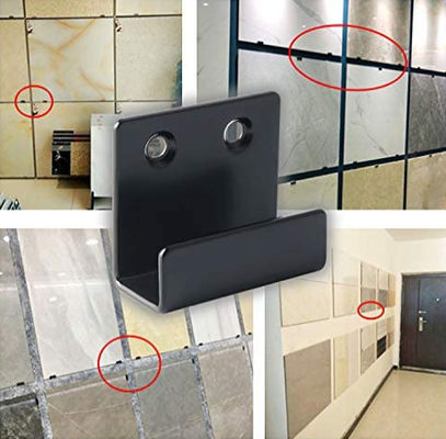 สีดําผงเคลือบ Stamping เหล็กโลหะ U รูปแบบประตู Barricade Brackets Custom