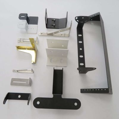 ODM OEM Custom Metal Bracket สแตนเลส อลูมิเนียม แผ่นสีดํา