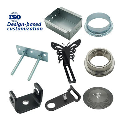การผลิตโลหะแผ่น อลูมิเนียม เหล็กไร้ขัด อะไหล่ตัดเลเซอร์ CNC บังเวียน