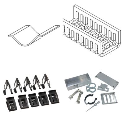 อลูมิเนียมทองแดง เหล็กคาร์บอนไร้สแตนเลส Stamping Punching CNC เลเซอร์เลสเลส Powered Zinc Plated Sheet Clamp & Brackets