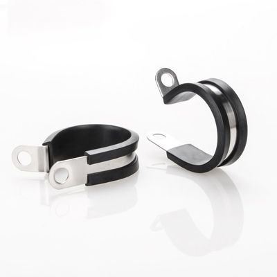 สายพัดยาง P Clip สายพัดยาง Clamps สายพัดยาง สายพัดยาง INOX 304 ทนทาน R ประเภท Hose Clamps สายพัดยางล็อคเร็ว