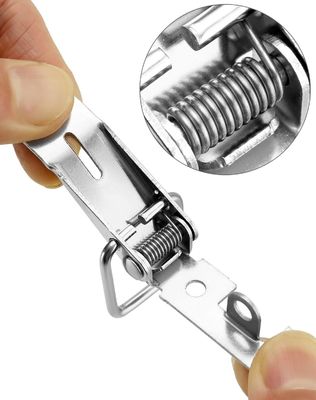 สแตนเลส 304 Toggle Latch Nickel Plated Zinc Finish Spring Loaded Box Clamp Lock สินค้า Hardware