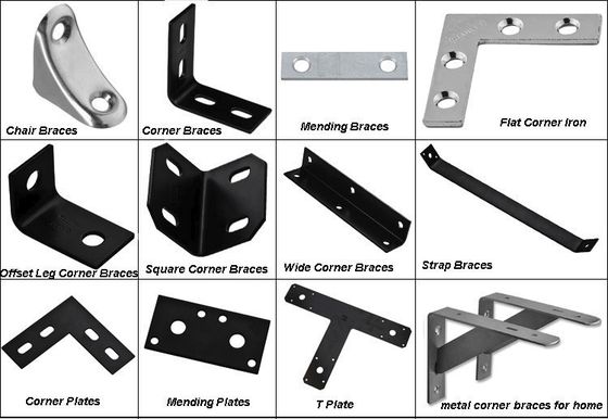 Custom Single-sided L Shape Angle Angle Bracket สแตนเลสเหล็กกระปุกสําหรับการก่อสร้างไม้